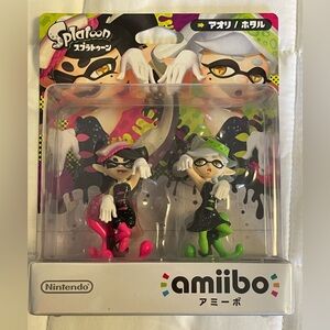 Splatoon Squid sisters Amiibo NIB Callie and Marie Japanese